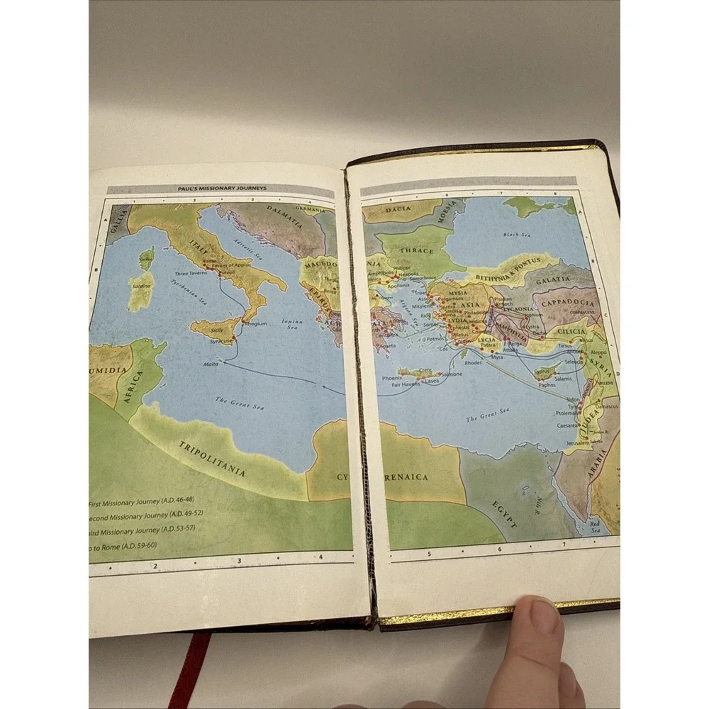 Holy Bible KJV‎ References Red Letter Bonded Leather Concordance Zondervan 1994